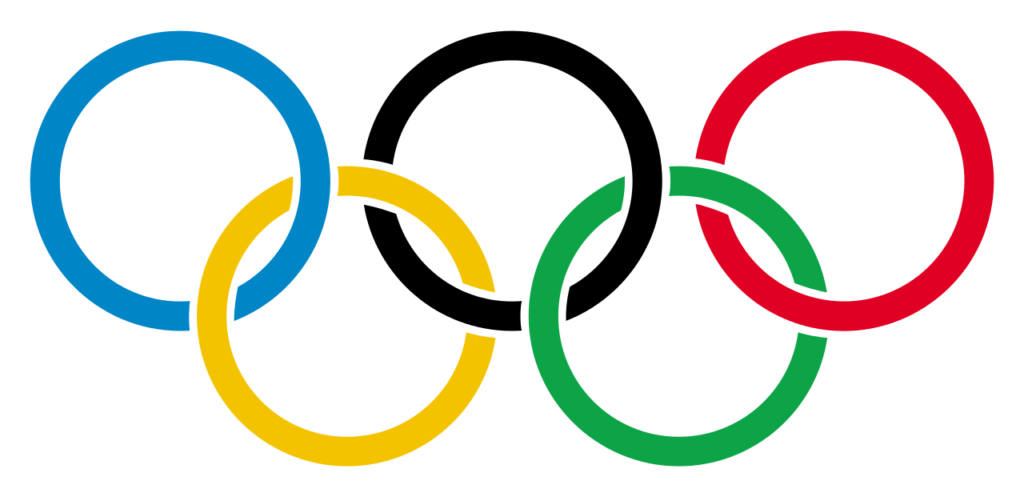 Olympic rings with transparent rims.svg