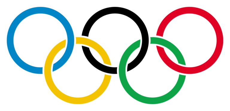 Olympic rings with transparent rims.svg