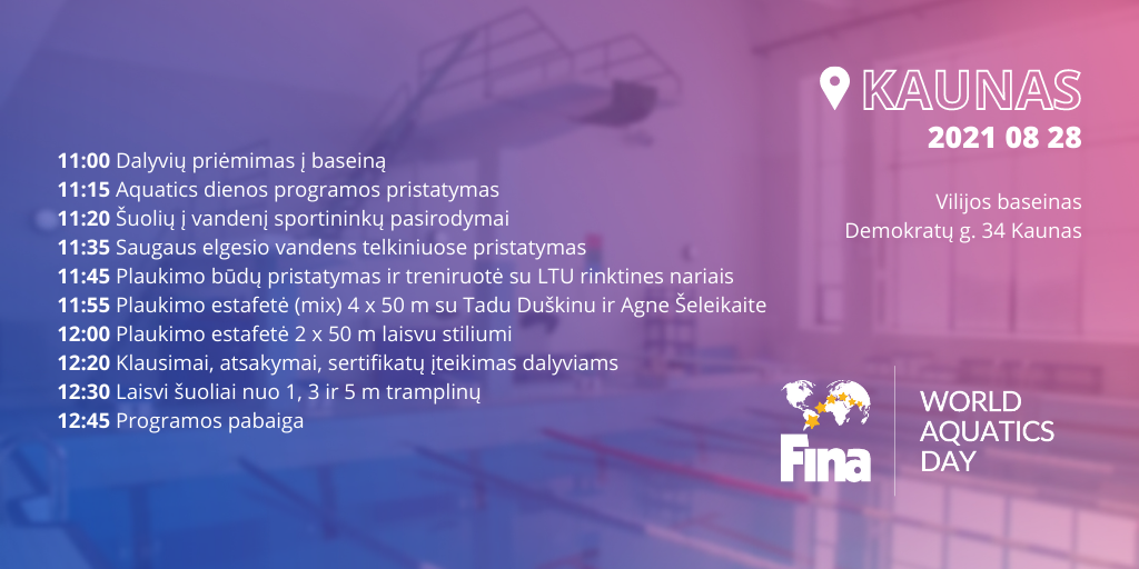 FINA WAD 2021 Kaunas