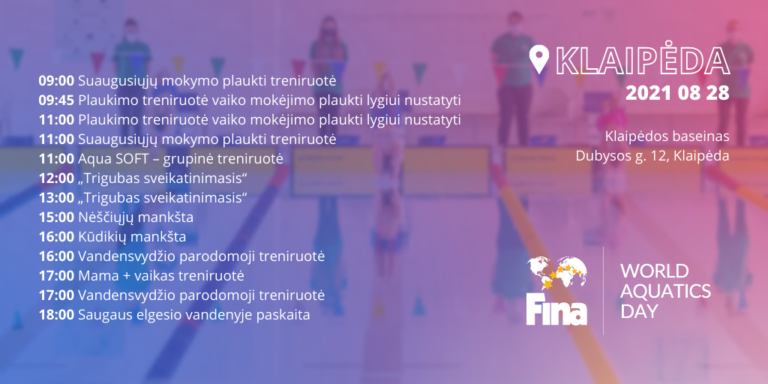 FINA WAD 2021 Klaipėda